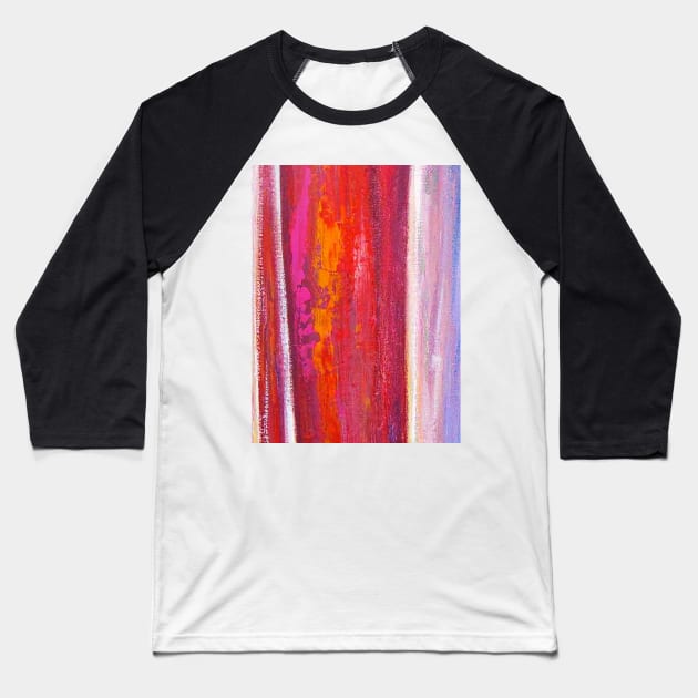 abstract vintage painting Baseball T-Shirt by Le Ma9